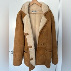 Vintage Holt Renfrew Shearling Coat | 100% Shearling | Made in Canada | Size 10